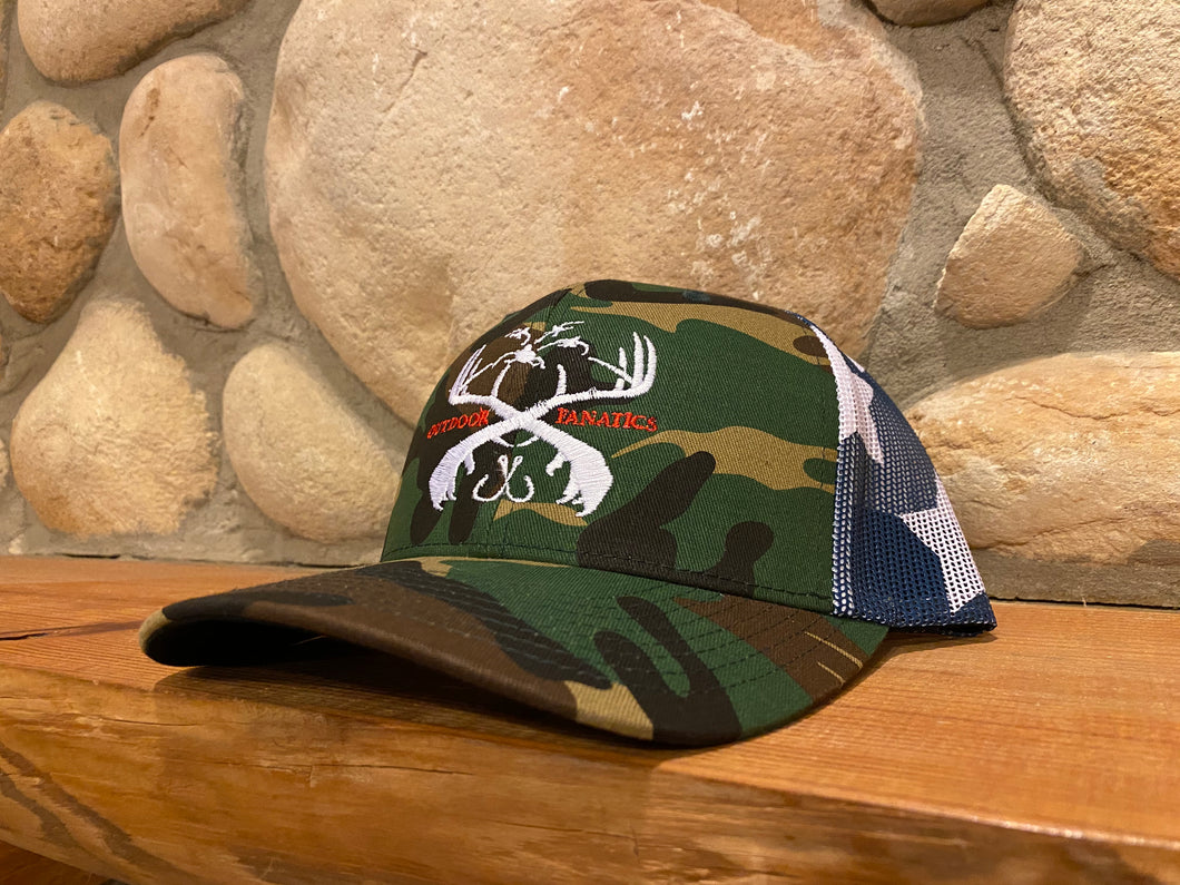 Green Camo/American Flag Snap Back